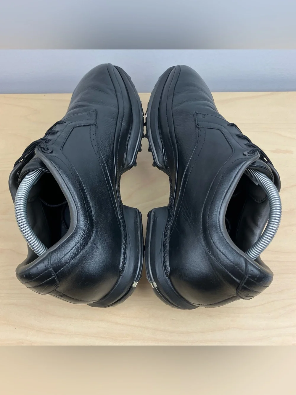 Nike Men’s Size 10.0 Tour Premium 2009 Black Leather Spiked Golf Shoes Lace Up